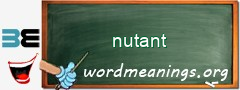 WordMeaning blackboard for nutant